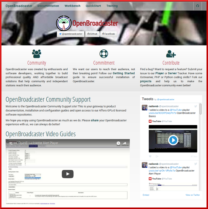 OpenBroadcaster Support