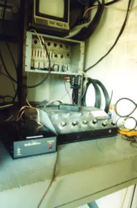 tech 106.7 radio txer with old board from Ross River YT. First song I played on this "new" board was Windmills of your Mind for Margret Thomson